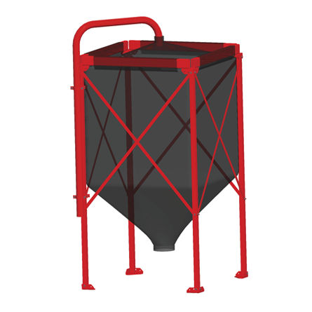 锥底筒仓 - UV-Silo® - SILOTEC - 带排气机 / 农业 / 防静电