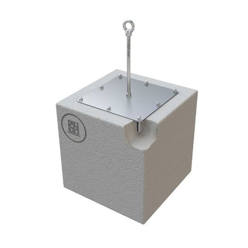 不锈钢防坠落锚定装置 - ABS-Lock X-Y - SafetyConcept s.a. - 用于屋顶 / 混凝土