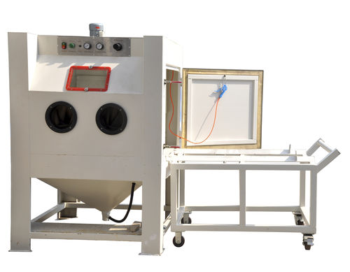 手动喷砂机 - CL-1212FTA  - Hangzhou color powder coating equipment ltd - 降压式 / 旋转台式