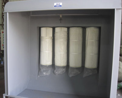 开放式喷漆间 - colo-2315 - Hangzhou color powder coating equipment ltd - 用于零件 / 过滤式 / 水平通风