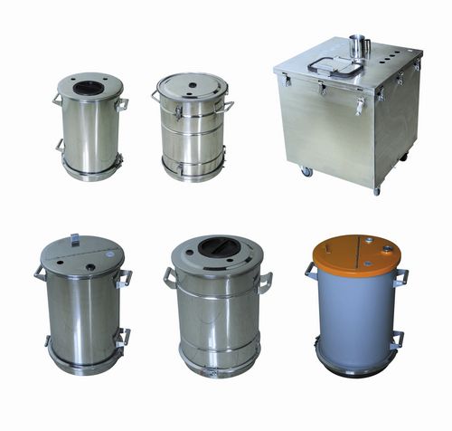 搬运推车 - Hopper - Hangzhou color powder coating equipment ltd - 不锈钢 / 用于粉末 / 漏斗