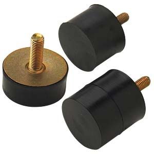 圆柱形抗震支架 - V12Z02MMB series - Advanced Antivibration Components - 橡胶 / 钢 / 螺纹