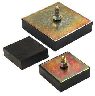 正方形抗震支架 - V12Z66M / V12R66M series - Advanced Antivibration Components - 橡胶 / 钢 / 螺纹