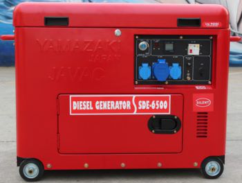 柴油发电机组 - SDE-6500 series - JAVAC - 三相 / 单相 / 带轮