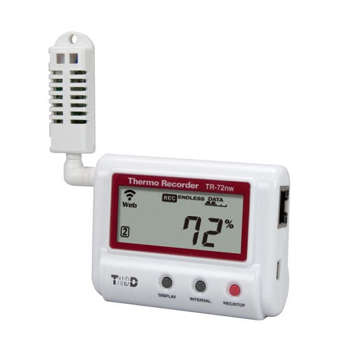 湿度数据采集器 - TR-72nw - T&D Corporation - 温度 / LAN/WLAN 网络 / LCD显示
