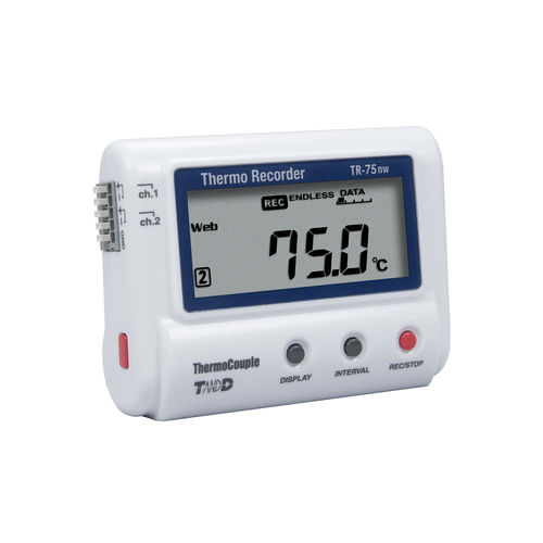 温度数据采集器 - TR-75nw - T&D Corporation - USB / LAN/WLAN 网络 / 屏幕式