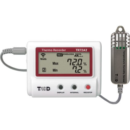温度和湿度数据记录器 - TR72A2-S - T&D Corporation - USB / 蓝牙 / LCD显示