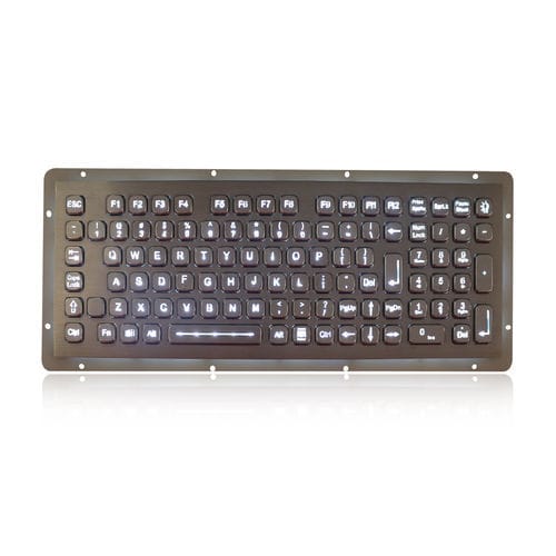 面板式键盘 - K-TEK-A340KP-FN-BL-DWP - Key Technology China Limited - FN键 / 102键 / 工业