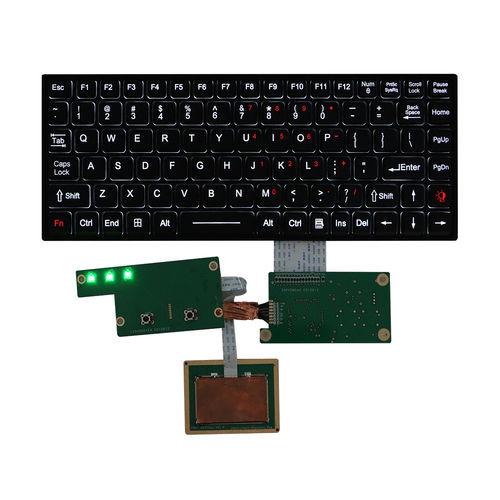 面板式键盘 - K-TEK-M284-FN-BL-NV-151B+TP6549-002 - Key Technology China Limited - FN键 / 鼠标双键 / 38 键式