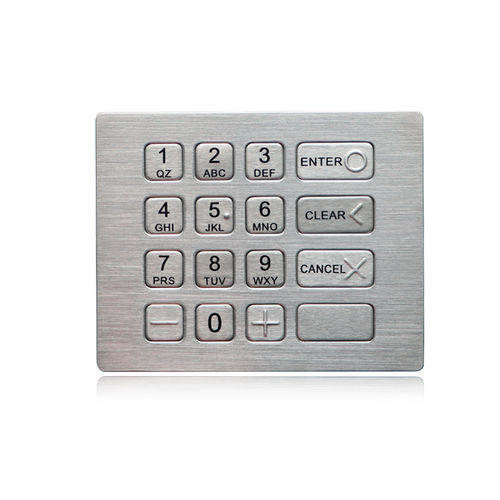 16键数字键盘 - K-TEK-B120KP-DWP - Key Technology China Limited - 面板式 / 不锈钢 / RS-232