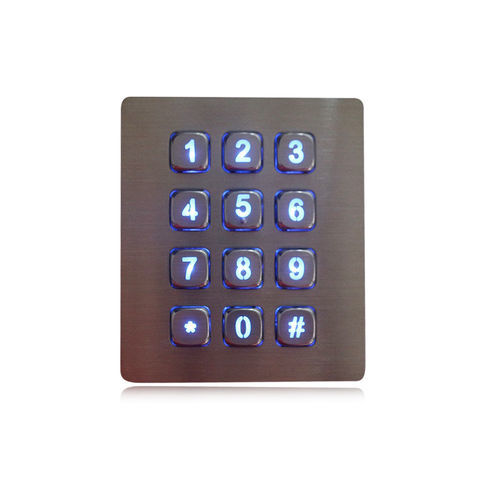 12键数字键盘 - K-TEK-A88KP-BL-DWP - Key Technology China Limited - 面板式 / 金属 / 不锈钢