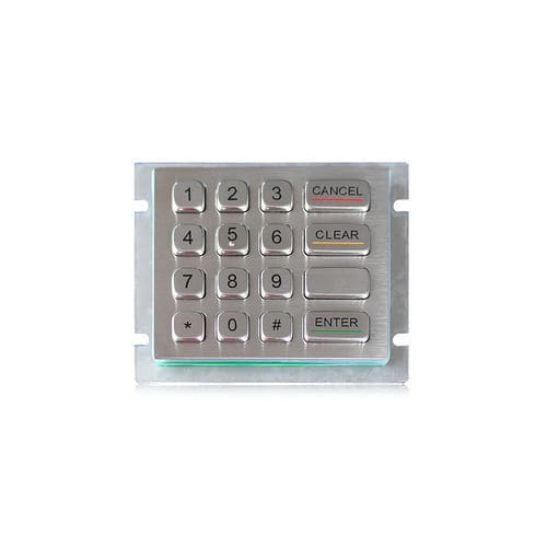 16键数字键盘 - K-TEK-A100-90KP-RP-DWP - Key Technology China Limited - 面板式 / 金属 / 不锈钢