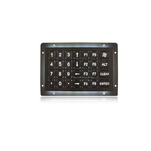 38键式数字键盘 - K-TEK-B138KP-28-BL-DWP - Key Technology China Limited - 面板式 / 不锈钢 / RS-232