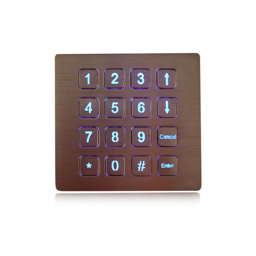 16键数字键盘 - K-TEK-B86KP-AC-BL-DWP - Key Technology China Limited - 面板式 / 金属 / 防破坏