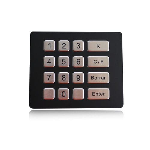 16键数字键盘 - K-TEK-B120KP-BT-DWP - Key Technology China Limited - 面板式 / 金属 / 黑钛