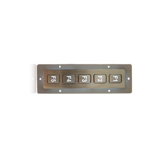 5键数字键盘 - K-TEK-B135FK-5-AC-BL-DWP - Key Technology China Limited - 面板式 / 不锈钢 / IP65