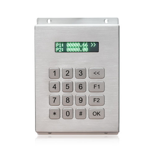 16键数字键盘 - K-TEK-B116KP-LCD-DT-DWP - Key Technology China Limited - 壁挂 / 不锈钢 / RS-232