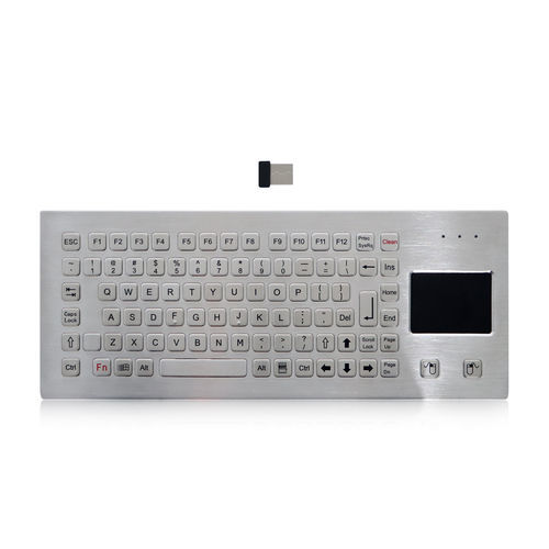 磨砂不锈钢键盘 - K-TEK-B380TP-FN-DT-DWP-2.4G - Key Technology China Limited - 台式 / 机械按键 / FN键
