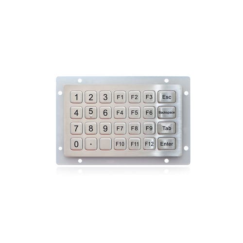 38键式数字键盘 - K-TEK-B138KP-28-DWP - Key Technology China Limited - 面板式 / 磨砂不锈钢 / RS-232