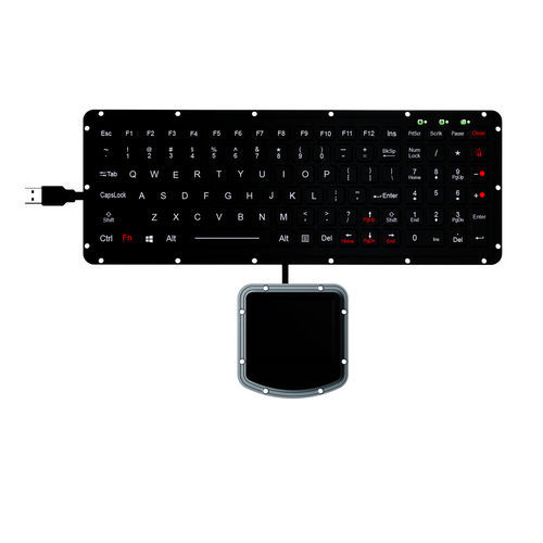 面板式键盘 - K-TEK-M315KP-FN-BL-NV-151B+M73TP - Key Technology China Limited - 机械按键 / FN键 / 鼠标双键