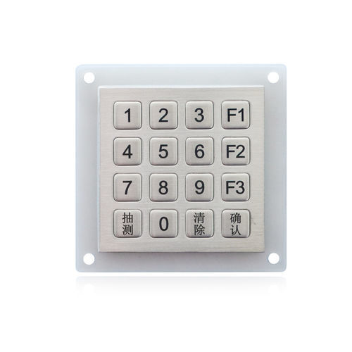 16键数字键盘 - K-TEK-B60KP-16-AC-DWP - Key Technology China Limited - 面板式 / 不锈钢 / 防破坏