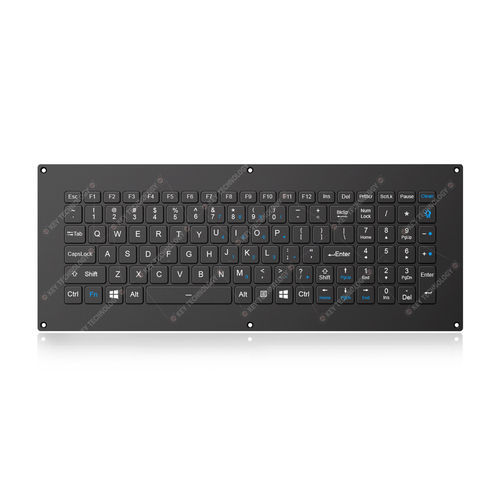 面板式键盘 - K-TEK-V405KP-FN-BL-FC-SC-ANA-151B-DWP - Key Technology China Limited - 剪刀式开关 / 103键 / 航空航天用途