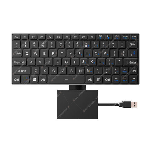 面板式键盘 - K-TEK-V268-FN-BL-FC-SC-DWP+TP85-DML - Key Technology China Limited - 剪刀式开关 / 80 键式 / 带触摸板