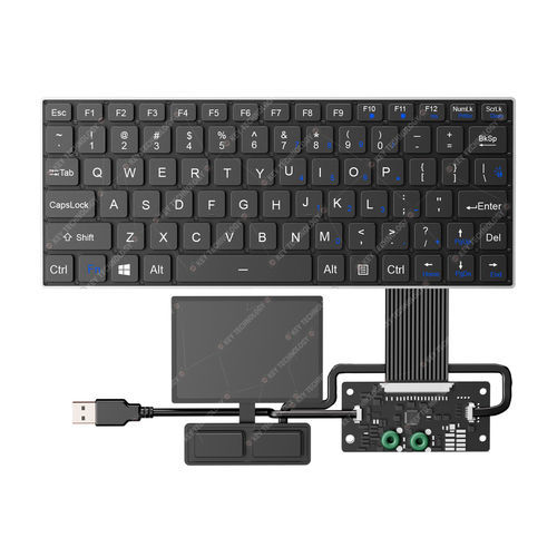 面板式键盘 - K-TEK-V268-FN-BL-FC-SC-ANA-151B-DWP+TP85+2K - Key Technology China Limited - 剪刀式开关 / 鼠标双键 / 80 键式