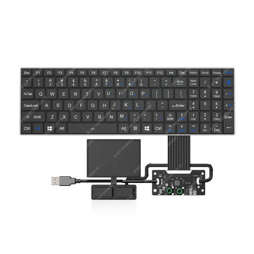 面板式键盘 - K-TEK-V340KP-FN-BL-FC-SC-ANA-151B-DWP+TP85+2K - Key Technology China Limited - 剪刀式开关 / 103键 / 带触摸板