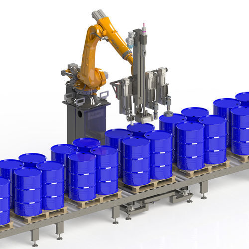 全自动灌装机 - RF - AiCROV - 油桶托盘 / IBC / 用于油漆