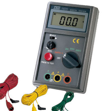 接地漏电测试仪 - TES-1605 - TES Electrical Electronic Corp. - 电压 / 接地电阻 / 数字