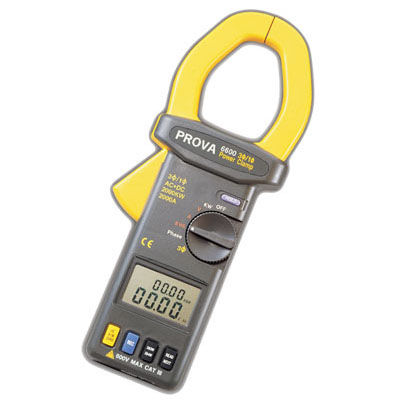 三相钳形万用表 - PROVA-6600 - TES Electrical Electronic Corp. - 数字 / 手持式 / 600 V