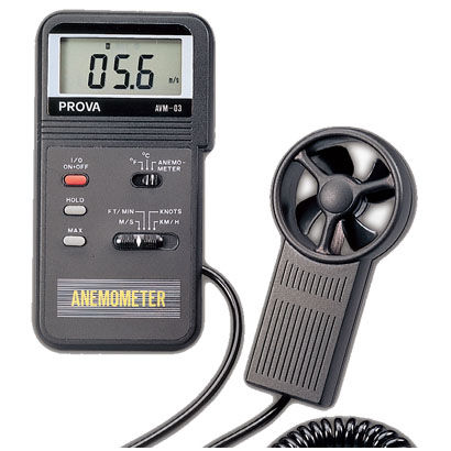 螺旋桨温度风速计 - AVM-0 series - TES Electrical Electronic Corp. - 便携式 / 数字 / 电池动力