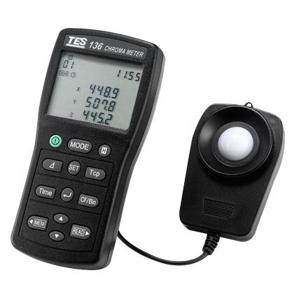 手持式色彩照度计 - TES-136 - TES Electrical Electronic Corp. - 颜色分析 / 亮度测量