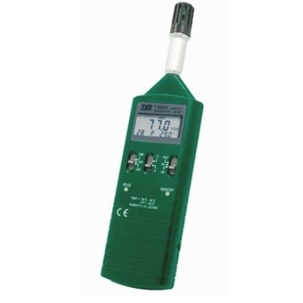 LCD显示温度湿度计 - TES-1360A - TES Electrical Electronic Corp. - 双显示屏 / 手持式 / 紧凑型