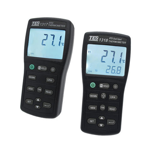 RTD温度计 - TES-131 series - TES Electrical Electronic Corp. - 铂 / LCD显示 / °C