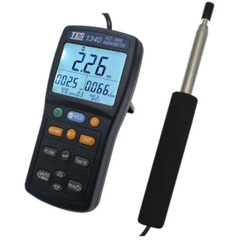 热线风速计 - TES-1340 - TES Electrical Electronic Corp. - 数字 / 便携式 / 电池动力