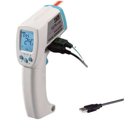 红外线温度计 - TES-1327KUSB - TES Electrical Electronic Corp. - LCD显示 / °C / °F