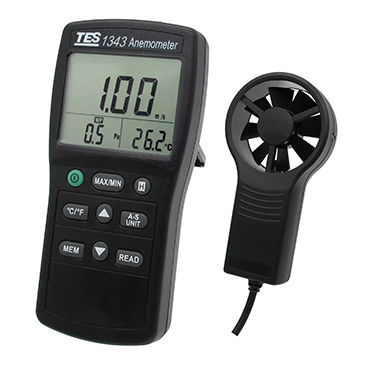 螺旋桨风速计 - TES-1343 - TES Electrical Electronic Corp. - 数字 / 便携式