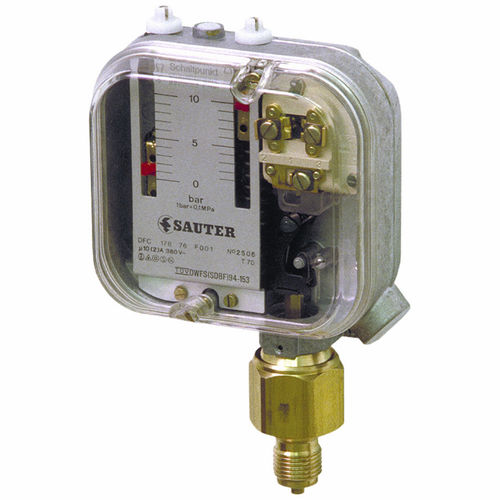 液体压力开关 - DFC series - Fr. Sauter AG - 用于蒸汽 / 用于气体 / 黄铜