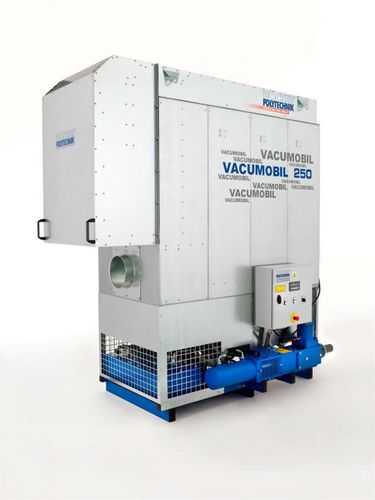 过滤式集尘器 - Vacumobil 250 - 300 - Höcker Polytechnik - 机械排淤 / 移动式 / 节能