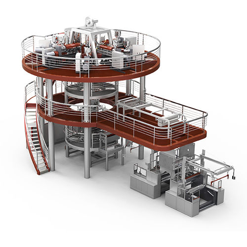 7层管道挤出生产线 - MX7B-1200Q-S - Jinming Machinery (Guangdong) Co., Ltd. - 水冷式 / 吹膜 / 塑料薄膜