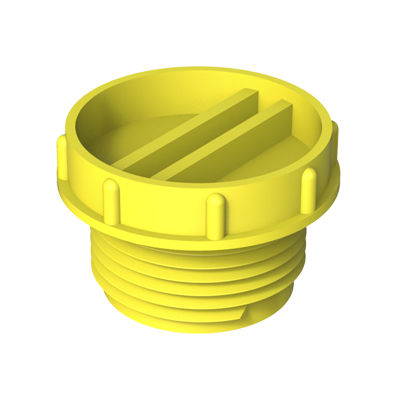 圆形塞子 - PTG - ISC PLASTIC PARTS - 螺纹 / 低密度聚乙烯LDPE / 防护