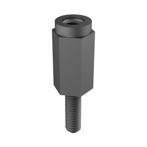 印刷电路板用压铆螺柱 - MSCE - ISC PLASTIC PARTS - 螺纹 / 公端 / 母端
