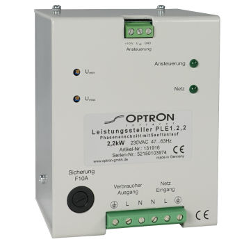 闸流晶体管功率控制器 - PLE1-2.2 - Optron - 相位 / 辐射采暖器