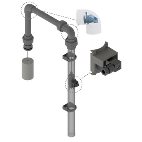 液体液位计 - BZE SET - ASV Stuebbe GmbH & Co. KG - 浮筒式 / 开关功能