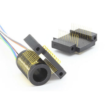 电动滑环 - S010-12 Series - SenRing Electronics. - 通孔 / 用于测量仪器 / 金质