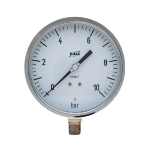 表盘压力计 - RIB800 series - Riels Instruments - 螺纹 / 不锈钢 / 铝制