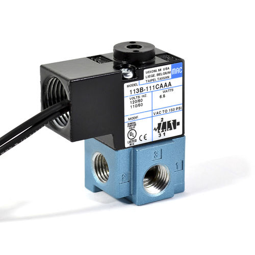 阀式气动分配器 - 100 series - MAC Valves - 螺线管驱动 / 直动式 / 2位3通型