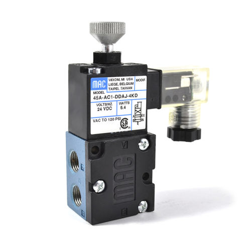 阀式气动分配器 - 45 series - MAC Valves - 螺线管驱动 / 直动式 / 2位4通